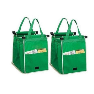 Grab Bag - Reusable Clip-To-Cart Shopping Bag (2PCS)